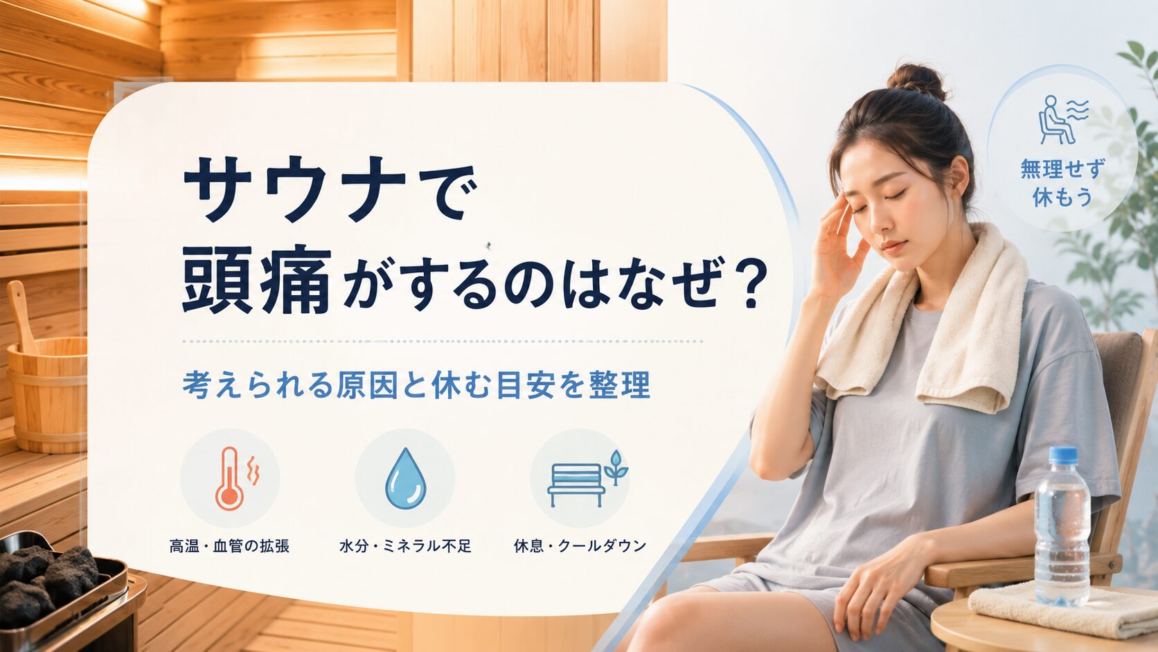 サウナで頭痛がするのはなぜ