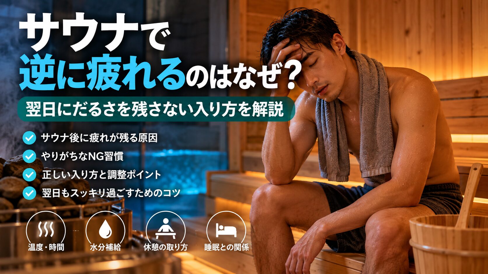 サウナで逆に疲れるのはなぜ？